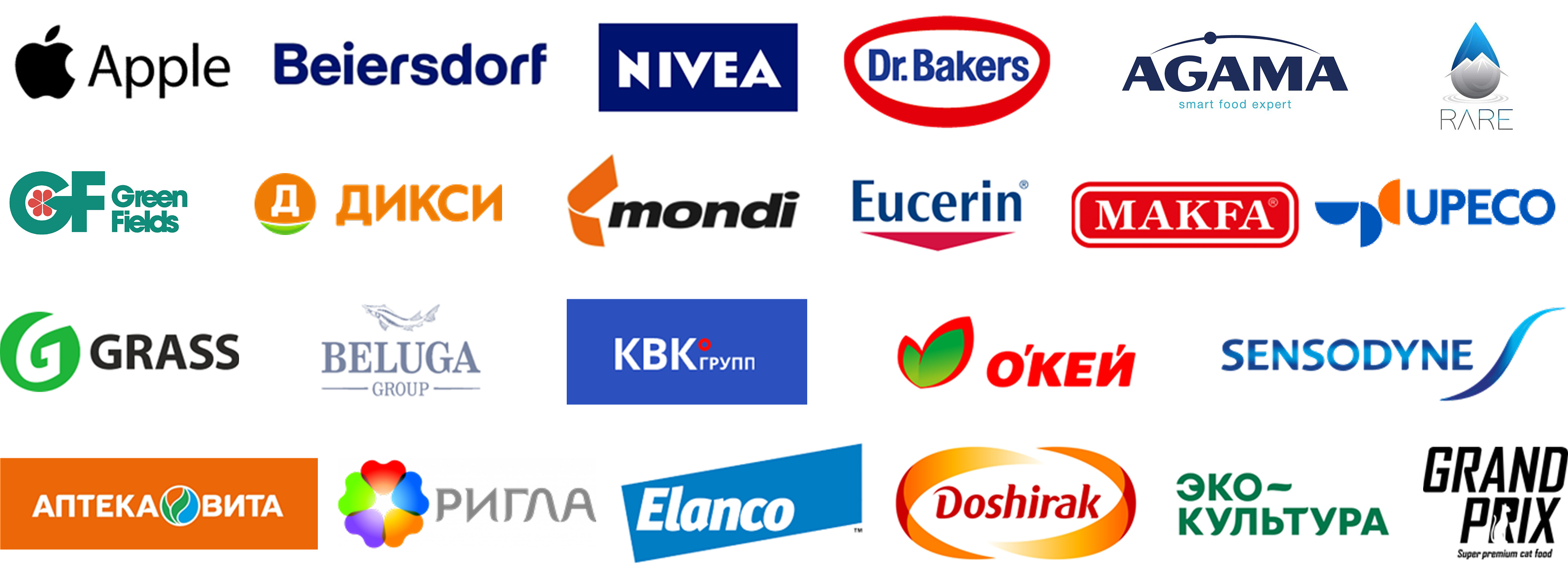 Логотипы клиентов ITS Group